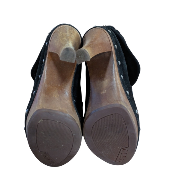 Guess Vintage Suede and Faux Fur Heeled Bootie Size 7 - Picture 7 of 11